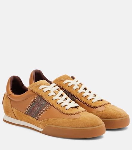 Sneakers Pegaso in pelle e suede - Etro - Modalova