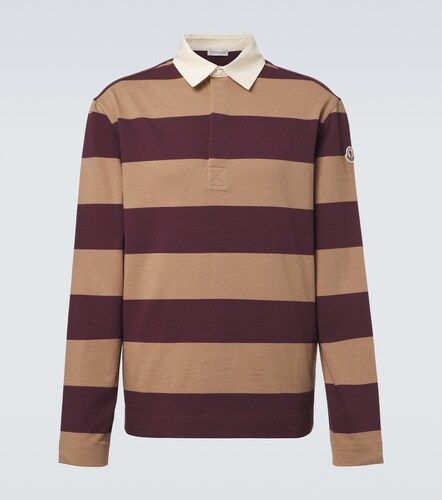 Polo de piqué de algodón a rayas - Moncler - Modalova