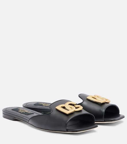 Abaya DG leather mules - Dolce&Gabbana - Modalova