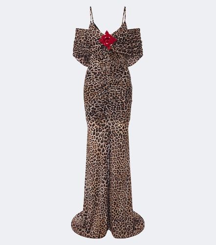 Vestido largo de jersey estampado - Blumarine - Modalova