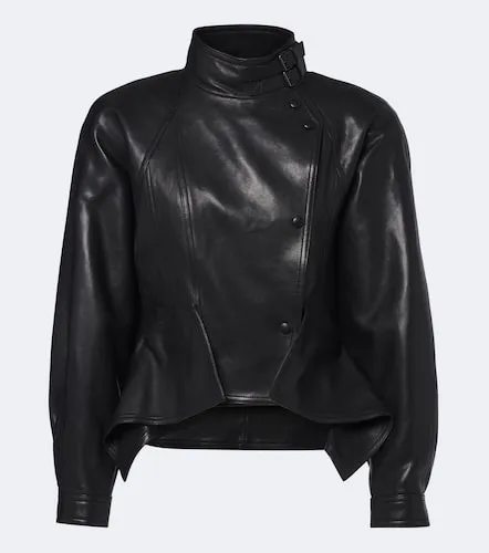 Balmain Asymmetric leather jacket - Balmain - Modalova