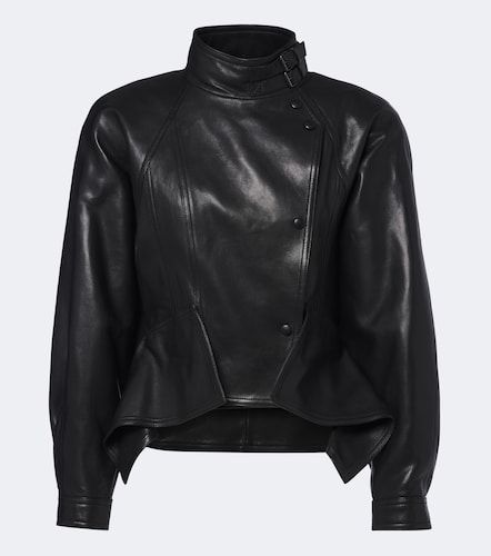 Balmain Asymmetric leather jacket - Balmain - Modalova