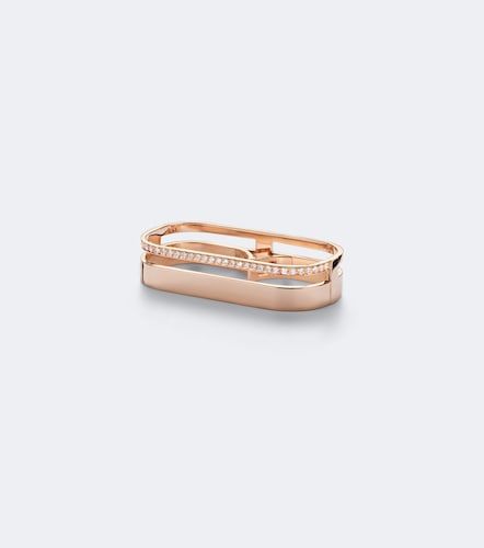 Anello doppio Berbere in rosa 18kt con diamanti - Repossi - Modalova