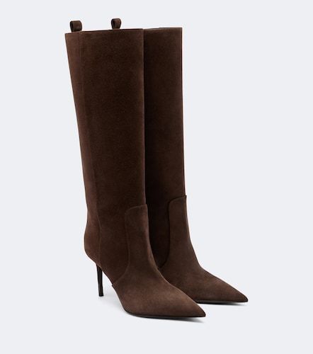 Monili beadsuede knee-high boots - Brunello Cucinelli - Modalova