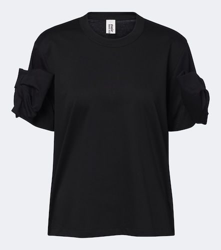 Camiseta de jersey de algodón con lazo - Noir Kei Ninomiya - Modalova
