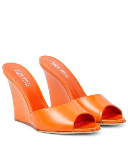 Wanda patent leather wedge sandals - Paris Texas - Modalova