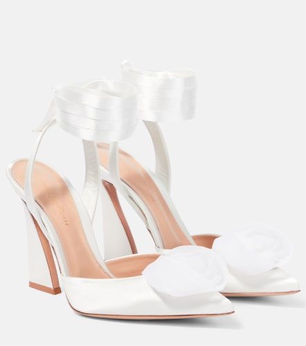 Pumps in raso con decorazione - Gianvito Rossi - Modalova