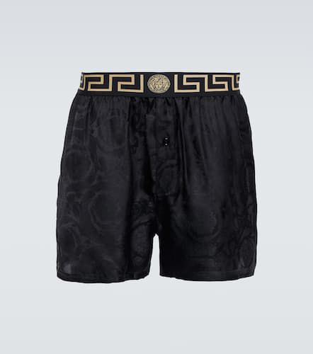 Versace Boxer Barocco in twill - Versace - Modalova