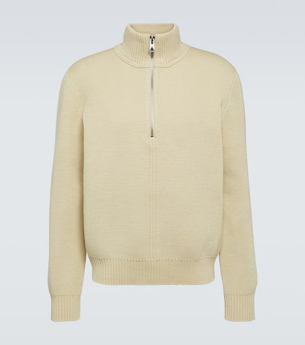 Pullover in lana con zip - Bottega Veneta - Modalova