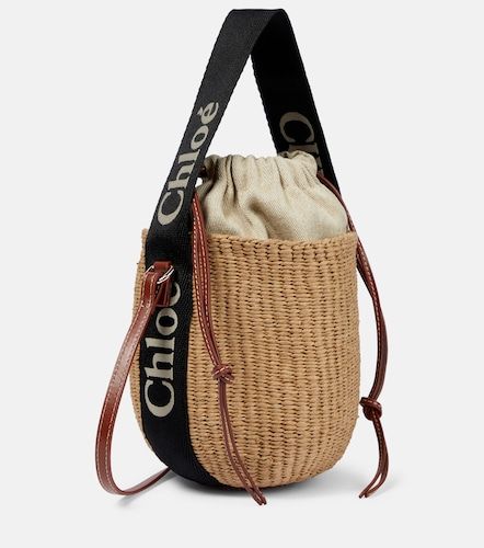 Chloé Secchiello Woody Mini con pelle - Chloe - Modalova