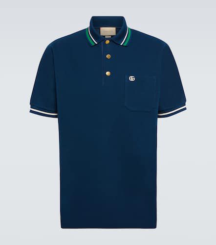 Gucci Wool and cotton polo shirt - Gucci - Modalova