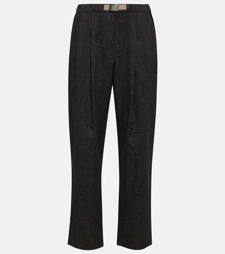 Pleated mid-rise straight pants - Brunello Cucinelli - Modalova