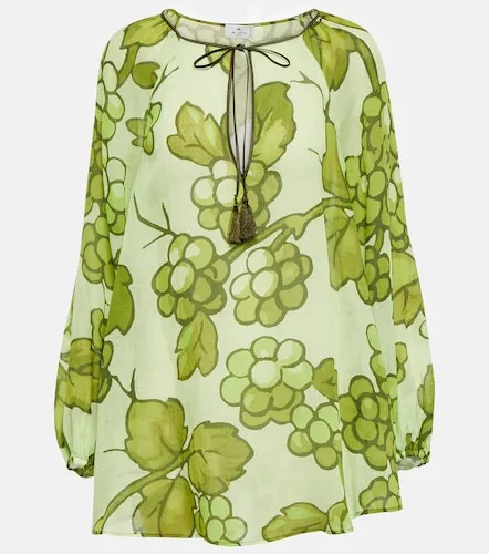 Etro Túnica de ramio estampada - Etro - Modalova