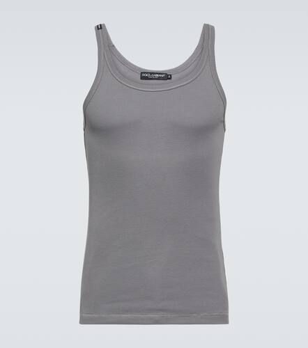 Cotton jersey tank top - Dolce&Gabbana - Modalova