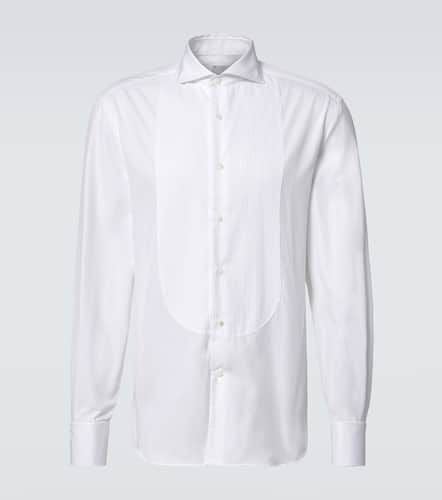 Cotton poplin tuxedo shirt - Brunello Cucinelli - Modalova