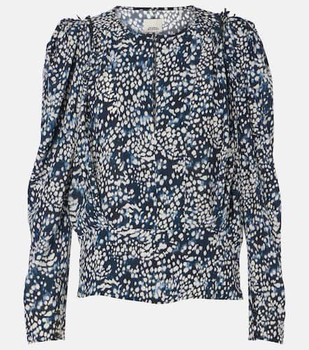 Zarga printed silk-blend blouse - Isabel Marant - Modalova