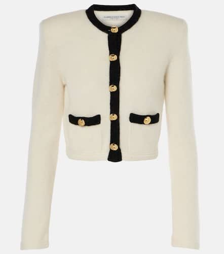 Cropped wool-blend jacket - Alessandra Rich - Modalova