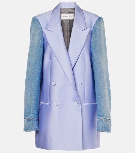Dries Van Noten Blazer con denim - Dries Van Noten - Modalova