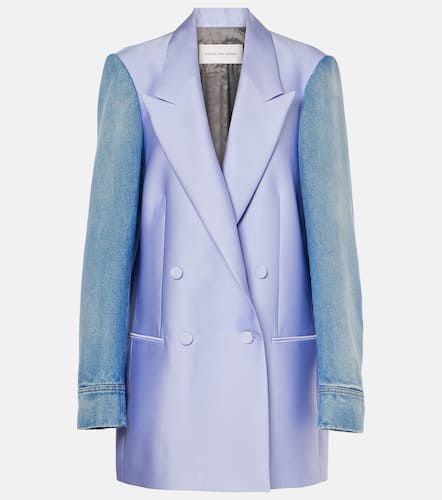 Denim-trimmed blazer - Dries Van Noten - Modalova