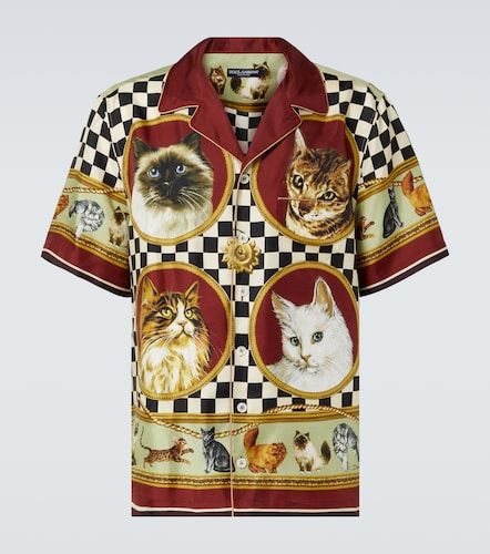 Camicia in twill di seta - Dolce&Gabbana - Modalova