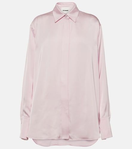 Jil Sander Camicia Powder in satin - Jil Sander - Modalova