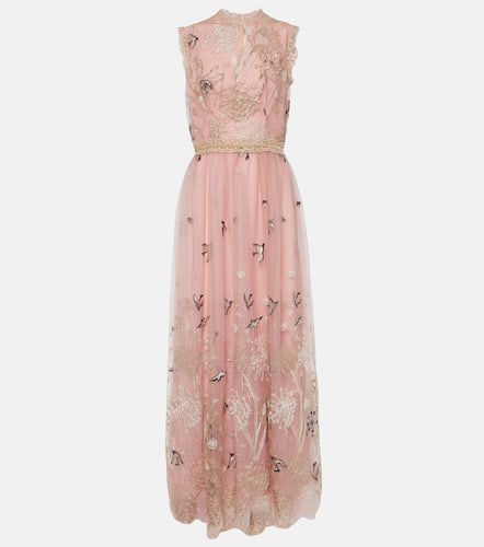 Costarellos Embroidered tulle gown - Costarellos - Modalova