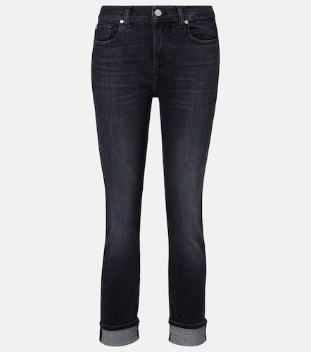 Mid-Rise Cropped Skinny Jeans - 7 For All Mankind - Modalova