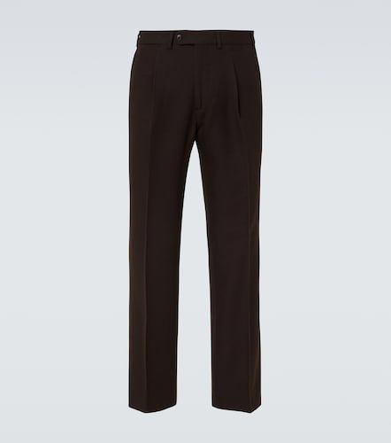 Pantalones rectos Amo de sarga de lana - Saman Amel - Modalova
