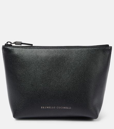 Small leather pouch - Brunello Cucinelli - Modalova