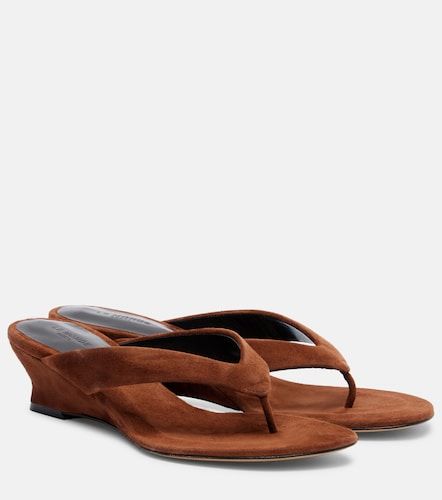 Micro Wedge suede thong sandals - Le Monde Beryl - Modalova