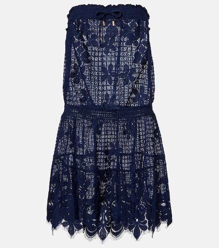 Isla HS cotton-blend lace romper - Melissa Odabash - Modalova
