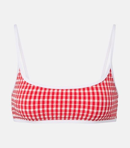 Muse Scoop gingham bikini top - Jade Swim - Modalova