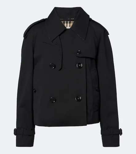 Double-breasted cotton gabardine jacket - Burberry - Modalova