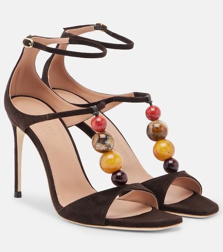Lena beaded suede sandals - Malone Souliers - Modalova