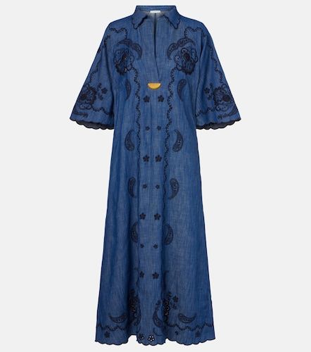 Aster embroidered denim midi dress - Zimmermann - Modalova