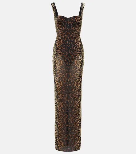Vestido de fiesta de malla estampado - Alex Perry - Modalova