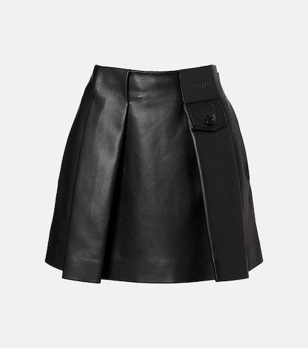 Loewe Minigonna in pelle a pieghe - Loewe - Modalova