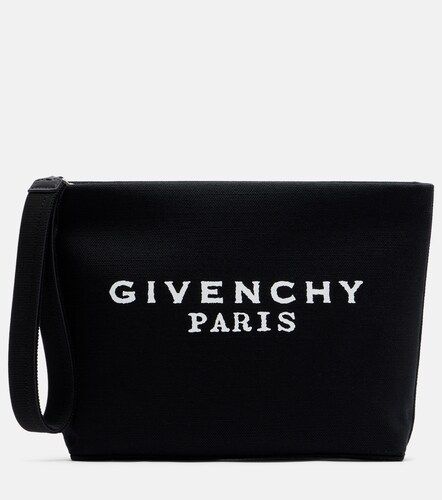Givenchy Bustina in canvas con logo - Givenchy - Modalova