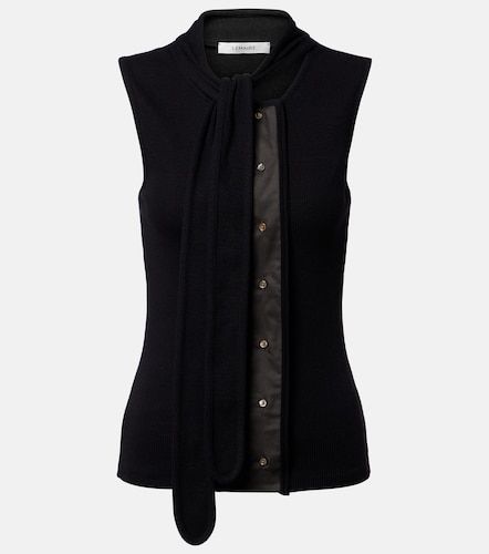 Asymmetric cotton and linen top - Lemaire - Modalova