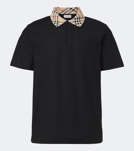 Polo Check de piqué de algodón - Burberry - Modalova