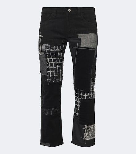 Pantalones rectos de algodón con patchwork - Junya Watanabe - Modalova