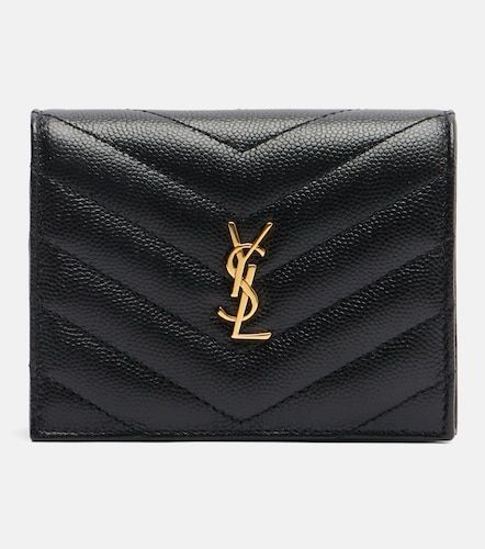 Cassandre leather card holder - Saint Laurent - Modalova