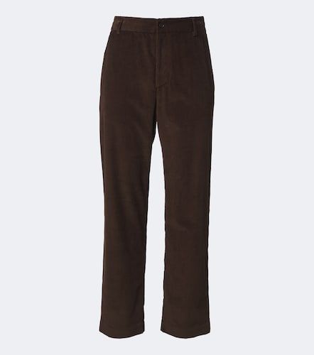 Pantalones rectos de pana de algodón - Moncler - Modalova