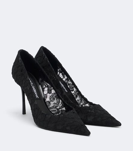 Salones de encaje con piel - Dolce&Gabbana - Modalova