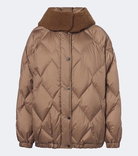 Daunenjacke mit Shearling - Brunello Cucinelli - Modalova