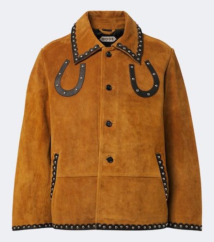 Bode Carson studded suede jacket - Bode - Modalova