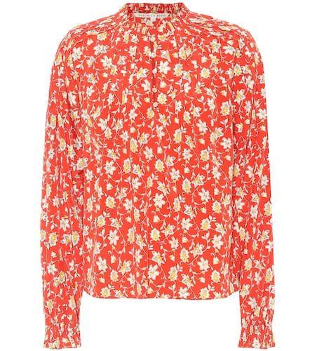 Reba floral stretch-silk blouse - Veronica Beard - Modalova