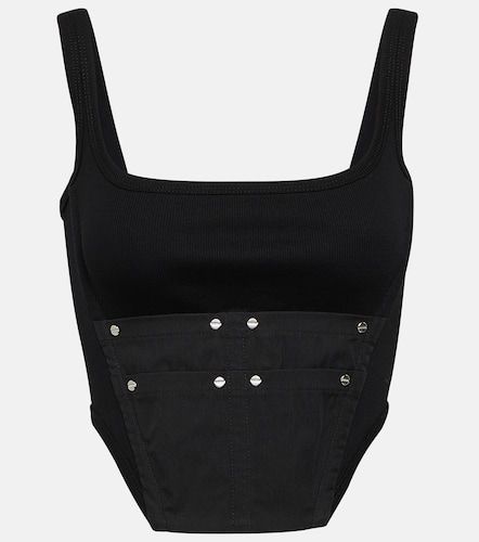 Top corsé Workwear de algodón - Dion Lee - Modalova