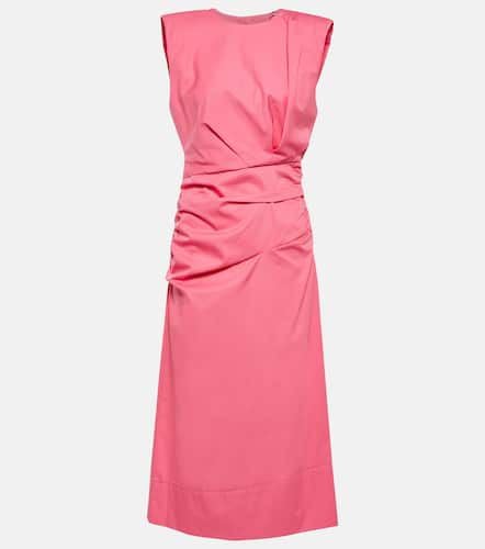 Ruched cotton midi dress - Dorothee Schumacher - Modalova