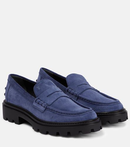 Tod's Suede platform penny loafers - Tod's - Modalova